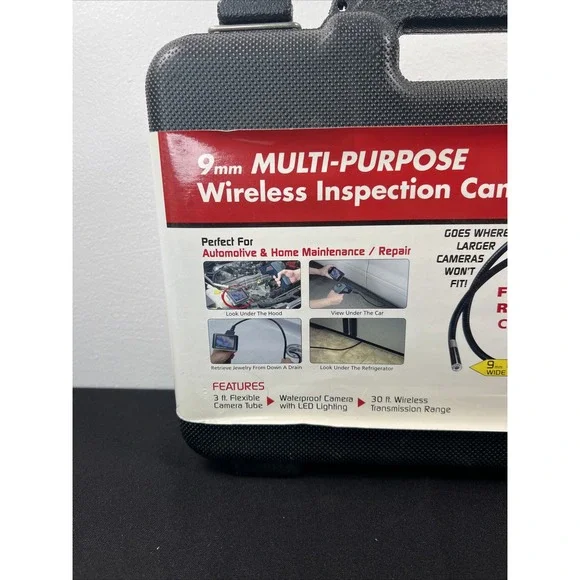 WIC-3509P Whistler 9mm Multi-Purpose Inspection Camera Color Monitor Wide Lens
